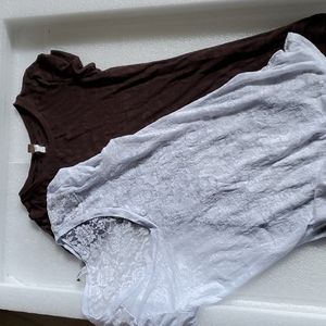 2 BKE womens shirts size L & XL